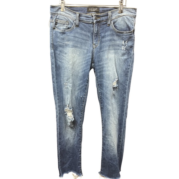 Judy Blue Denim - Judy Blue High Rise Distressed Skinny Jeans
Size 9/29